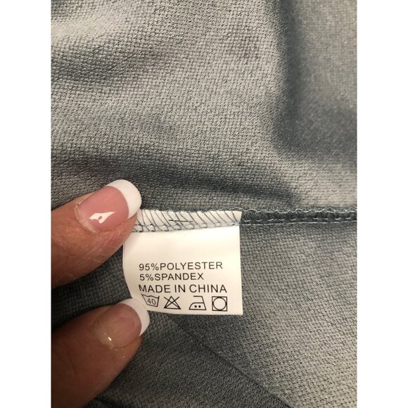 Homeyee Dress Womens Size Small Gray Sleeveless Lace Waist Stretch A-Line - Picture 6 of 7